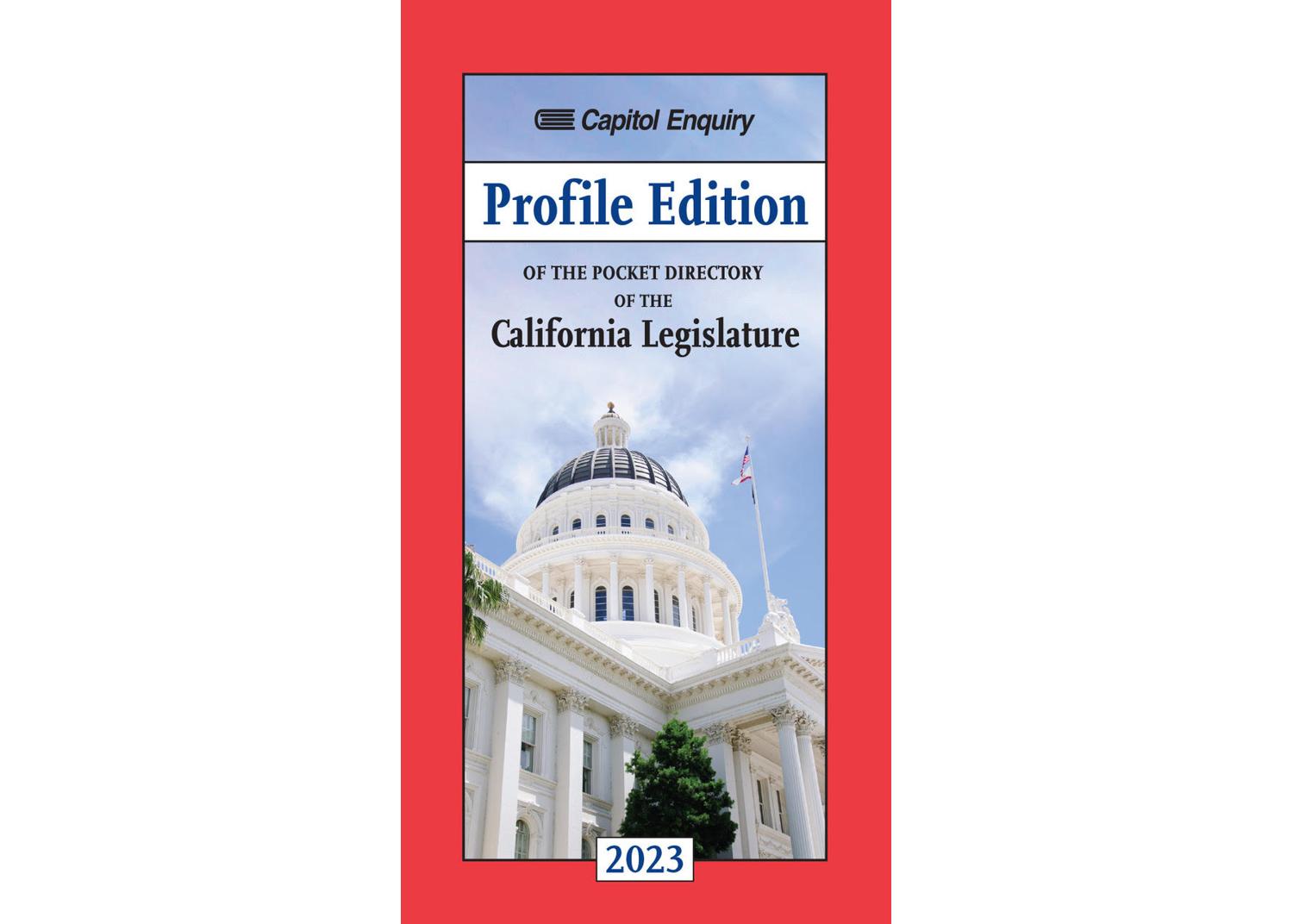 2023 'Profile Edition' Pocket Directory of the California Legislature (D23P)