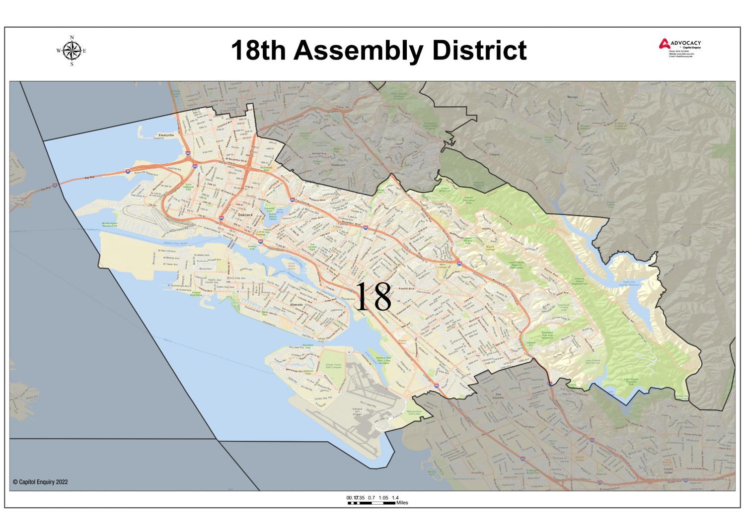 2022-2031 Wall Map of Any One District (ID)